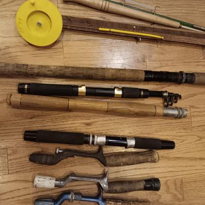 ICE FISHING POLES AND POLE HANDLES