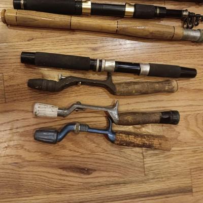 ICE FISHING POLES AND POLE HANDLES