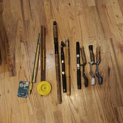 ICE FISHING POLES AND POLE HANDLES