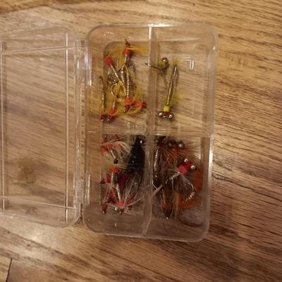 FISHING VEST AND SOME TACKLE