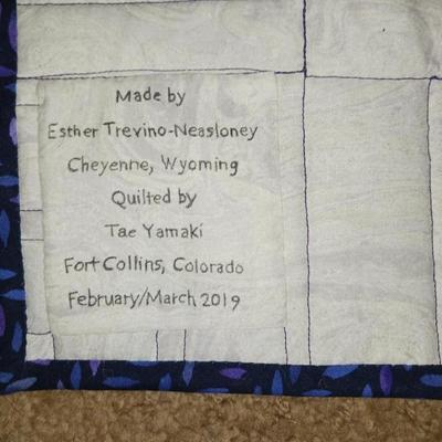 SIGNED HANDMADE QUILT