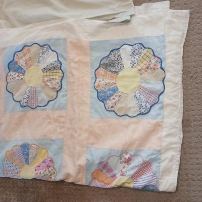 2 HANDMADE QUILTED THROWS