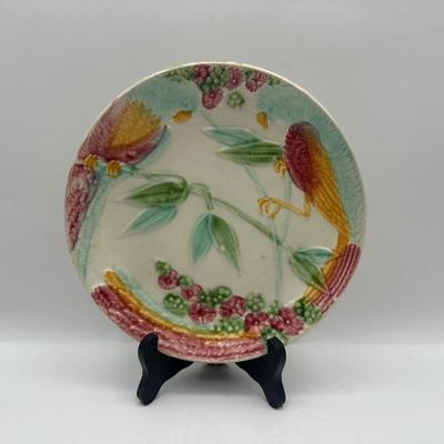 MAJOLICA Plate of Birds