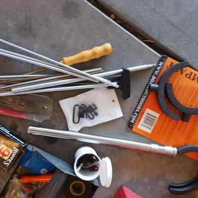 METAL TOOL BOX FULL OF USEFUL THINGS