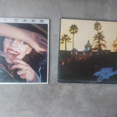 THE CARS & THE EAGLES VINYL RECORDS