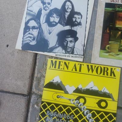 2 DOOBIE BROTHERS AND MEN AT WORK VINYL RECORDS