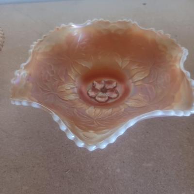 2 CARNIVAL GLASS BOWLS