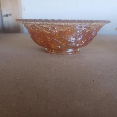 2 CARNIVAL GLASS BOWLS