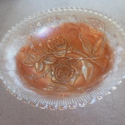2 CARNIVAL GLASS BOWLS