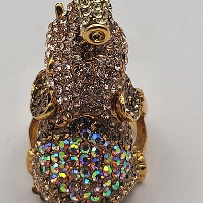Bling Figurals - Rhinestone/Crystal Brooch, Rings