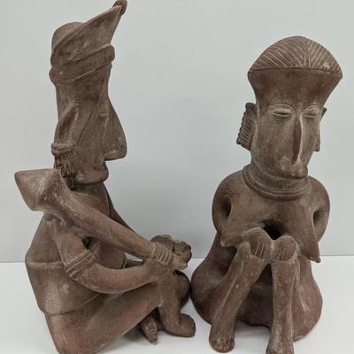 Terra Cotta Aztec Figures