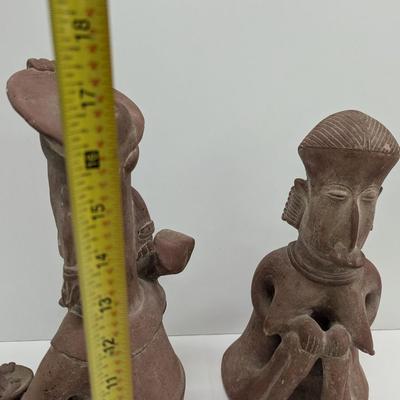 Terra Cotta Aztec Figures