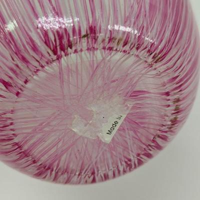 Decorative Pink Glass Vase
