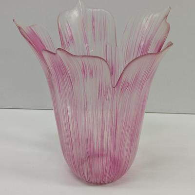 Decorative Pink Glass Vase