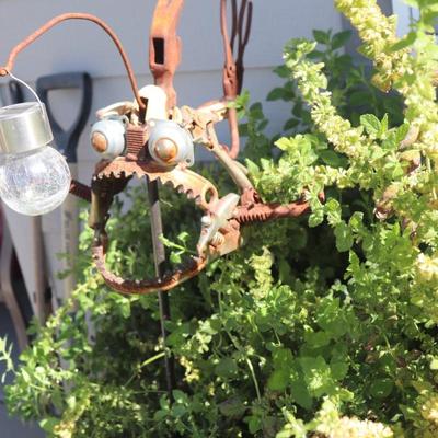 angler fish yard artwork