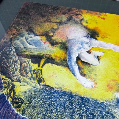 Surrealistic Watercolor Painting Framed Under Glass Signed!!!