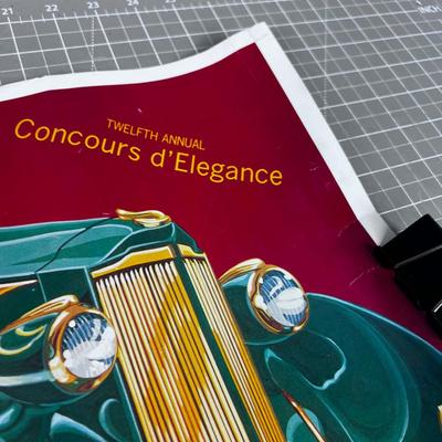 1983 Concours d' Elegance Poster For the Car Show at University of Utah 