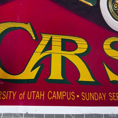 1983 Concours d' Elegance Poster For the Car Show at University of Utah 