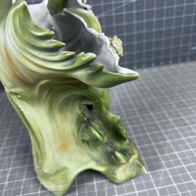 Art Nouveau Saxony Germany Shell Vase 