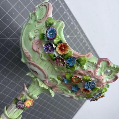 Dresden Floral Cherubs CENTERPIECE 