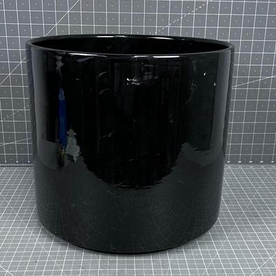 Mid Century GAINEY 13" Black Planter