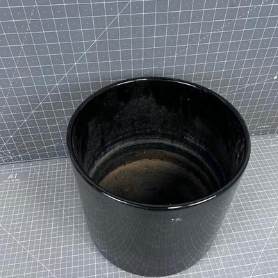 Mid Century GAINEY 13" Black Planter