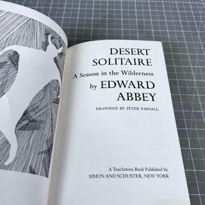 Desert Solitaire, A Season in the Wilderness 2nd Paperback Edition 1972 by Edward Abbey 