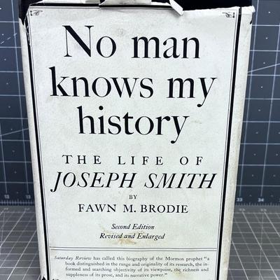 BANNED BOOK! COLLECTIBLE! No Man Knows My History; Joseph Smith By Fawn Brodie 2 Edition 7th Printing. 