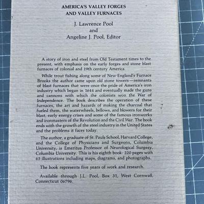 1st Edition Signed by Author J. Lawrence Pool, AMERICA'S VALLEY FORGES AND VALLEY FURNACES 