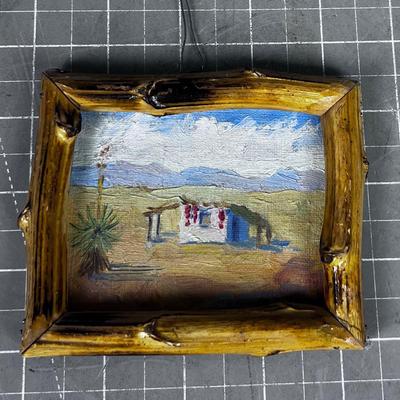 Oil Painting Adobe House in the Desert
