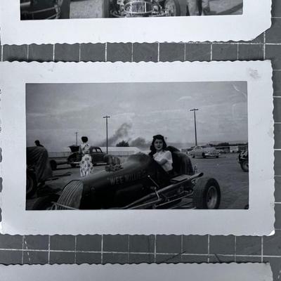 Series of Photographs of Midget Sand Racers