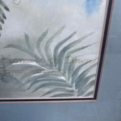 Framed Water Color Inspirational Poem, Signed