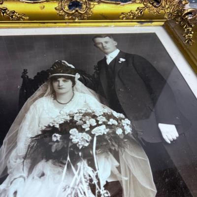 Awesome ANTIQUE Wedding PHOTOGRAPH 