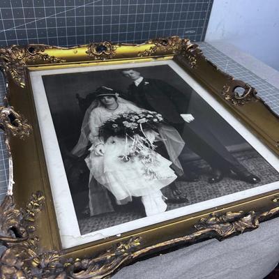 Awesome ANTIQUE Wedding PHOTOGRAPH 