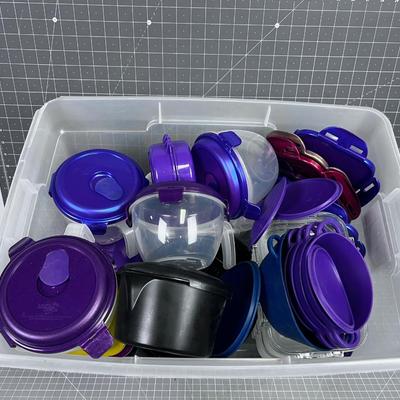 Large Container of Matched up Lock & Lock Food Container