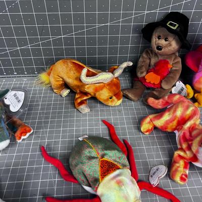 Beanie Baby Collection; Bull. Bear,  Chicken Etc. 