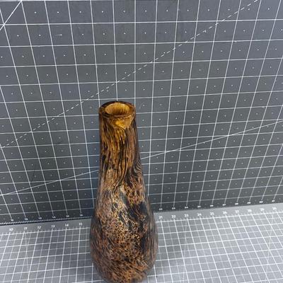 Wood Burl Bottle INTERESTING! Hand Crafted