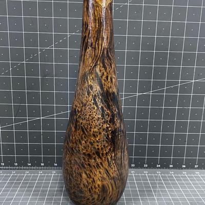 Wood Burl Bottle INTERESTING! Hand Crafted
