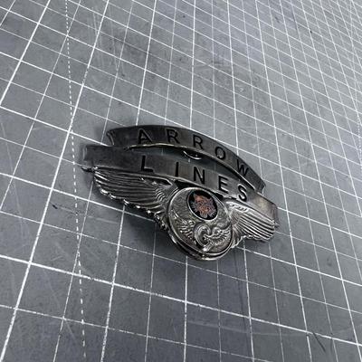 Arrow Lines Trucking or Bus Company Hat Badge 