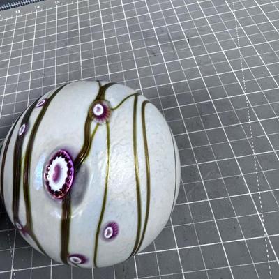 Hand Blown Heavy Glass Christmas Tree Ornament
