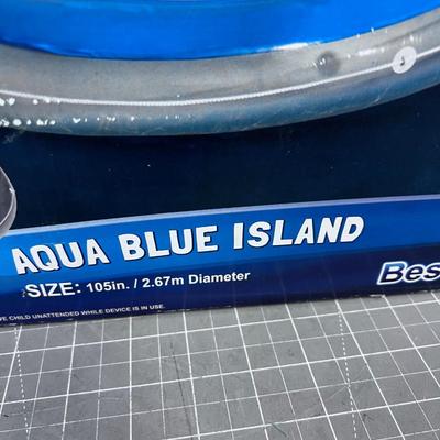 Cooler Z Aqua Blue Blow Up Island 