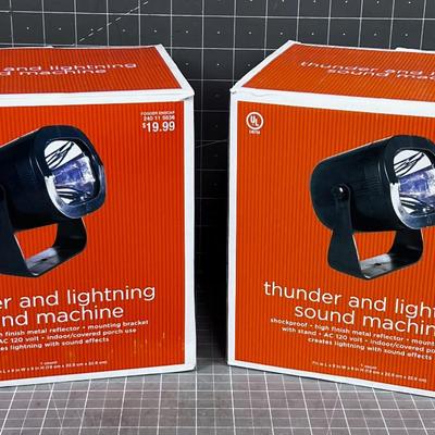 2 Thunder and Lightening Sound Machines 