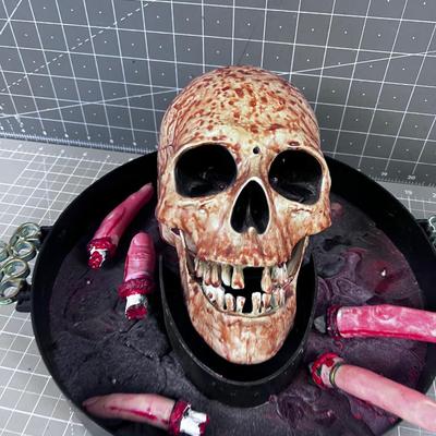 Skull Candle Holder & Candy Bowl