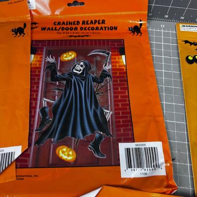 Halloween Window Temp Stickers (7) NEW 