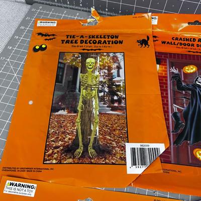 Halloween Window Temp Stickers (7) NEW 