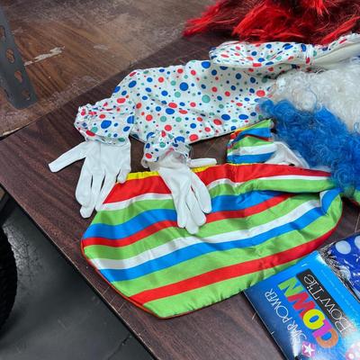 Clown, Hippy, Pirate, Mickey Gloves and Hat, Wigs ETC.
