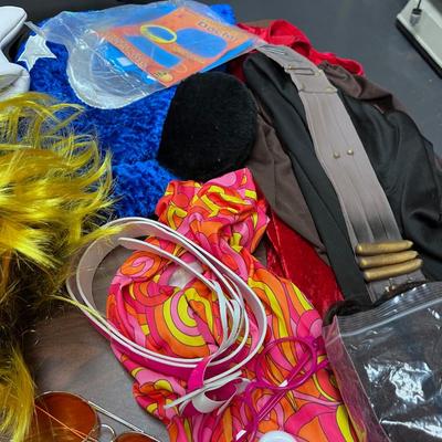 Clown, Hippy, Pirate, Mickey Gloves and Hat, Wigs ETC.