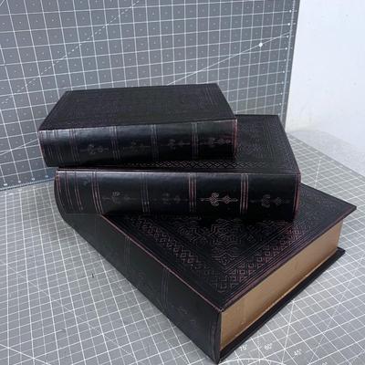 3 Nested Book Boxes 