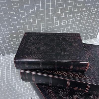 3 Nested Book Boxes 
