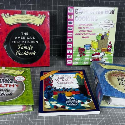 5 Cook Books Mostly NEW 